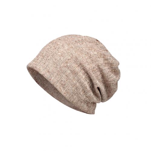Spring Summer Dual-use UV Protection Baggy Beanie Hat Cap Neck Gaiter Bandana: Coffee
