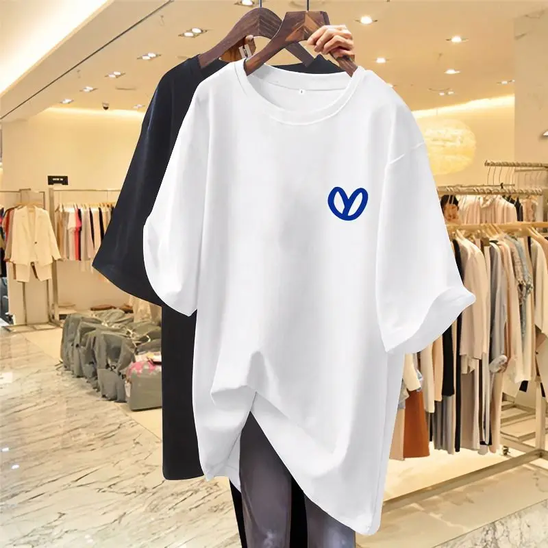 Oversized T Shirt Dames Met Print