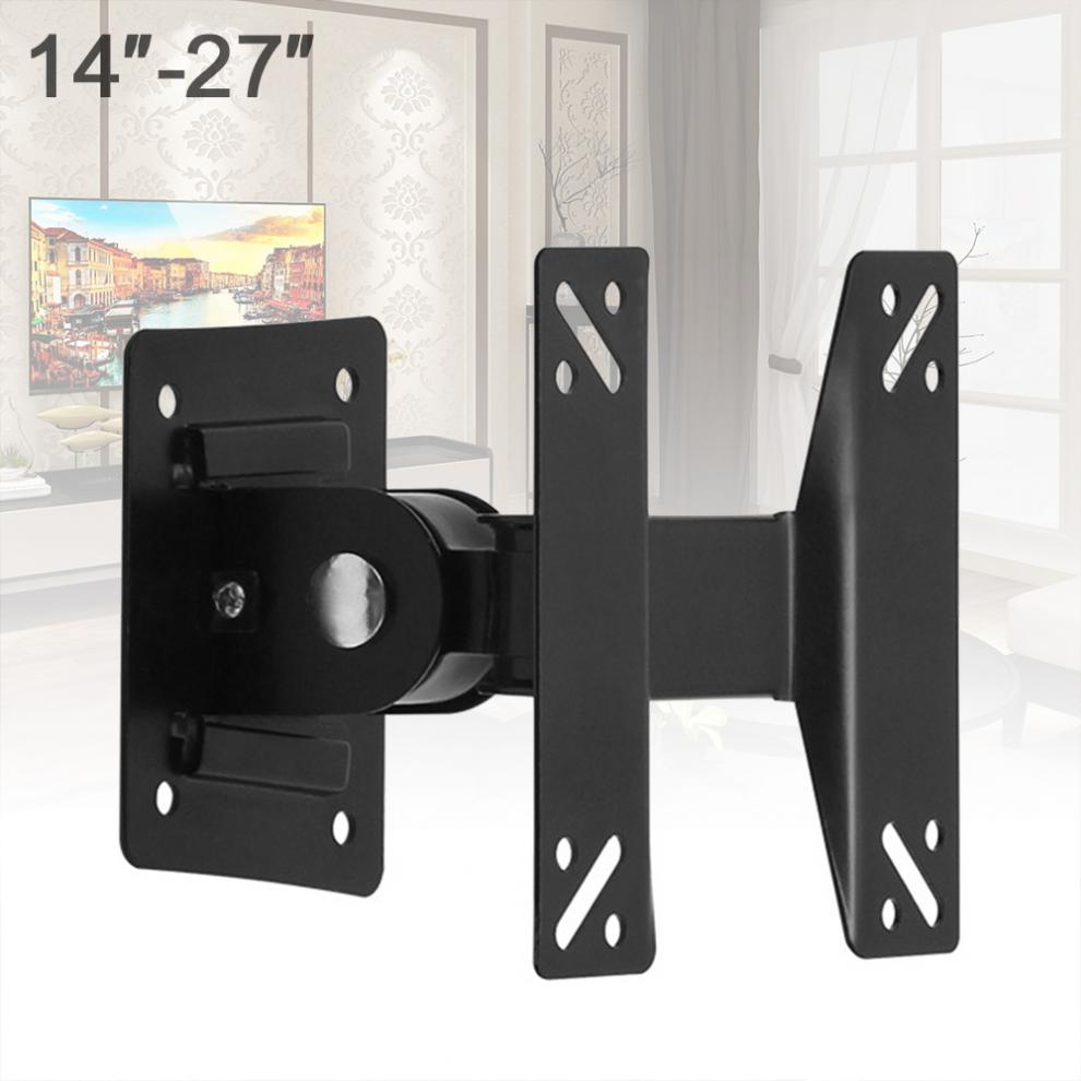 14 - 27 Inch Universal Adjustable 10KG TV Wall Mount Bracket Support 180 Degrees Rotation for LCD LED Flat Panel TV