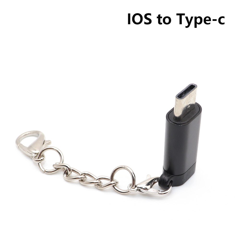 Adaptador 8pin To Type C/Micro USB Adapter Micro USB to ios Splitter Typec /Micro usb Charger Adaptateur: C