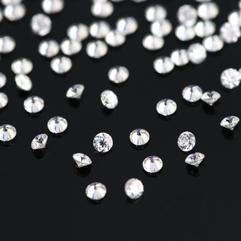 Petite taille mêlée moissanite excellente près de vrais diamants petite taille D couleur près de 0.08ct13pcs/pack prix