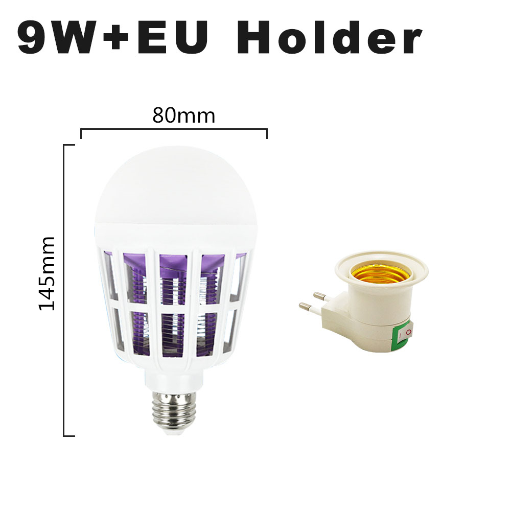 Ac220v uv-ledlampen, 9w muggenverdelgingslampen, led-muggenverdelgingslamp met elektrische schok, muggenval, insectenverdelgingslamp: Groente
