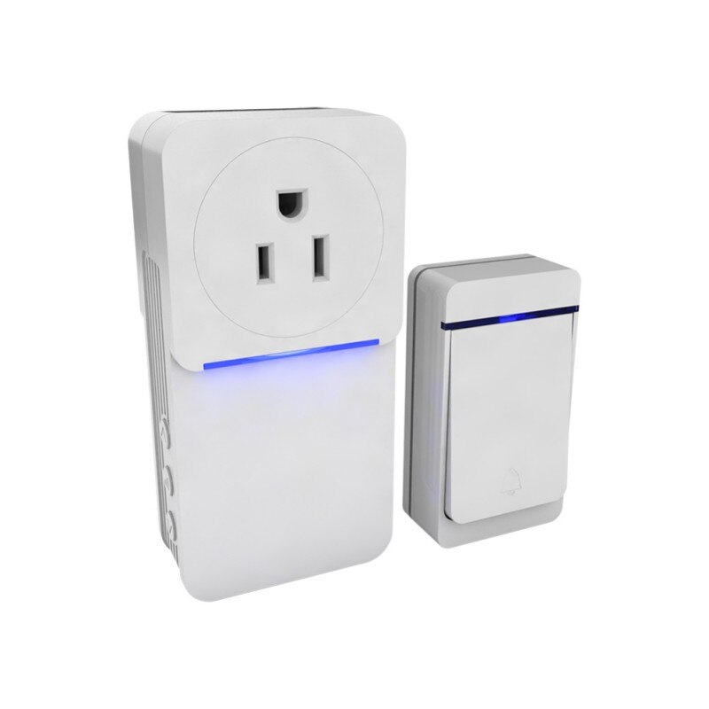 Elektronische Deurbel Ouderen Oproep Home Security Draadloze Deurbel Smart Klokkenspel Deurbel Alarm 38 Liedjes Waterdichte Touch Knop: XXQ0051W