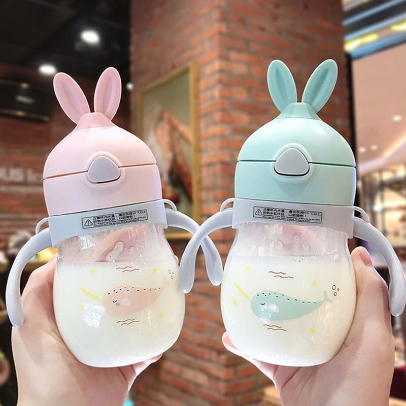 Botella de alimentación para bebés recién nacidos biberón de alimentación de 320ml 1 pieza de botella de leche de jugo de agua Tritan para bebé