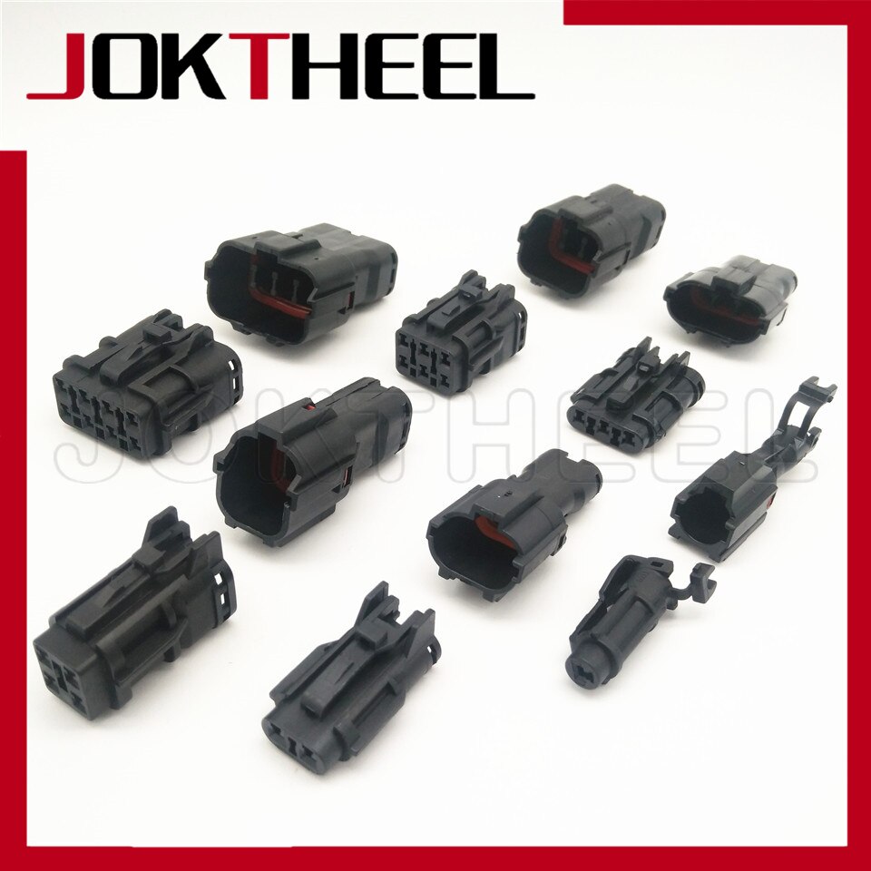 5 sets kit 1P 2P 3P 4P 6P 8P SWP Style 1.8mm Series waterproof male female automotive KET adapt connector Plug