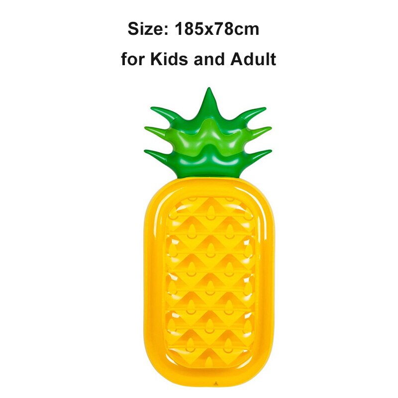 Flotador gigante para piscina, colchón inflable con anillo de natación, piña, sandía, fila flotante, EN LA Piscina de playa circular, novedad de: 188cm Pineapple