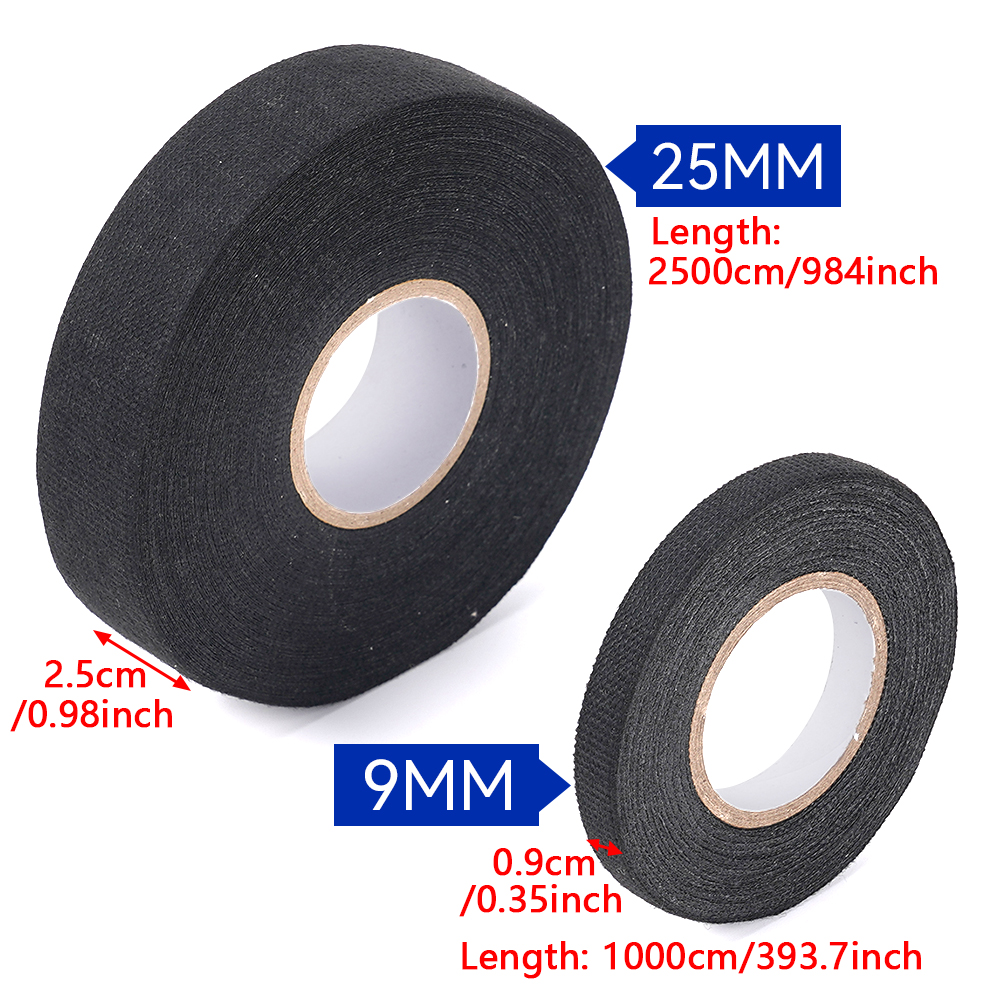 Kfz-Stoff-Gewebeband, Isolierband, hitzebeständiges Kabelbaumband, selbstklebendes Gewebeband, wasserdichtes Klebeband, Isolierband