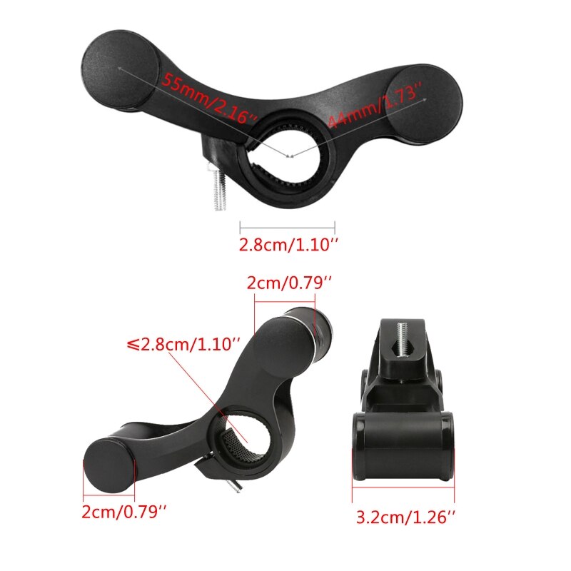 Bicycle Headlamp Speedometer Bike Mount Handlebar Mount Extender V-Shaped Dual Bar Bracket Bracket