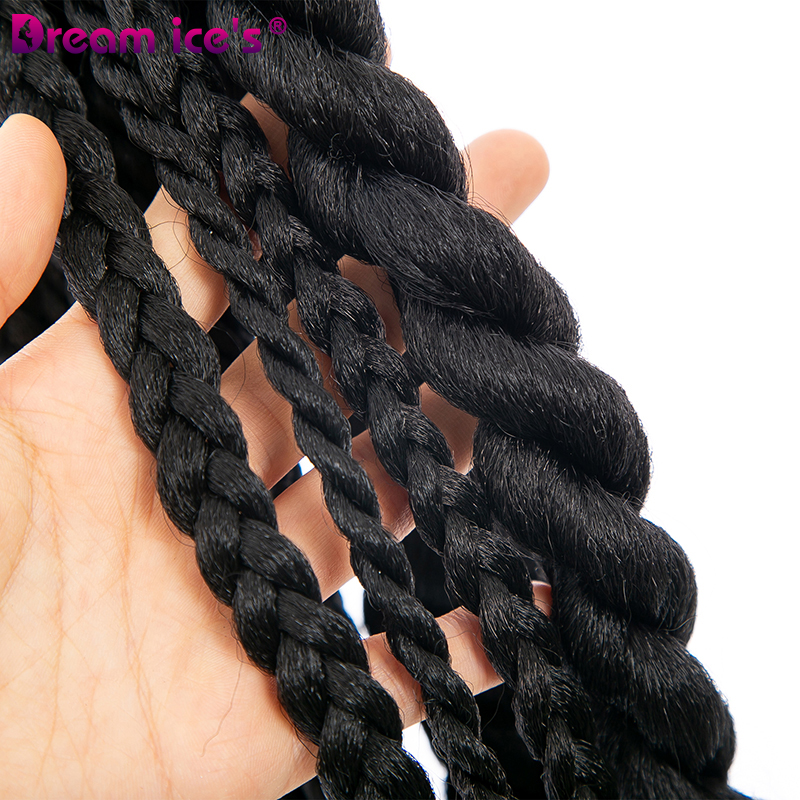 Coda di cavallo sintetica a onde profonde passione tre estensioni dei capelli intrecciate coda di cavallo coda di cavallo Hairpieces Spice Girls Cosplay Dream ice