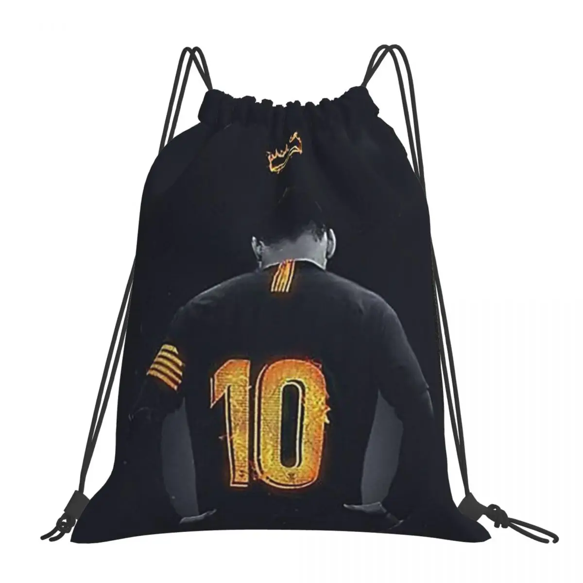 CR7 Cristiano Ronaldo sacs à dos sacs à cordon portables cordon paquet poche articles divers sac BookBag pour homme femme étudiants: Clair