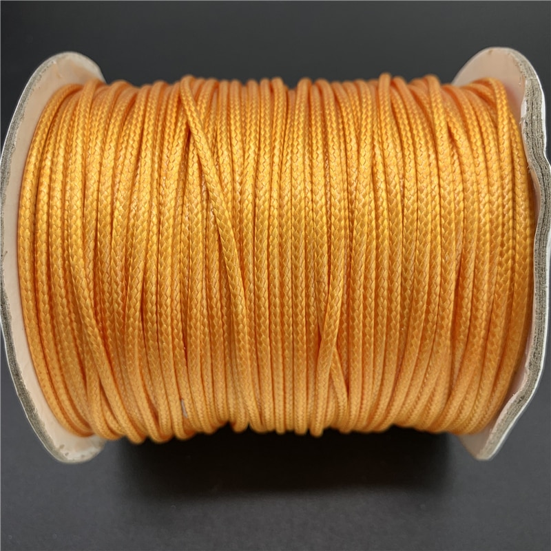 Cuerda de algodón encerado, 0,5mm, 0,8mm, 1mm, 1,5mm, 2mm, hilo encerado, collar para fabricación de joyas