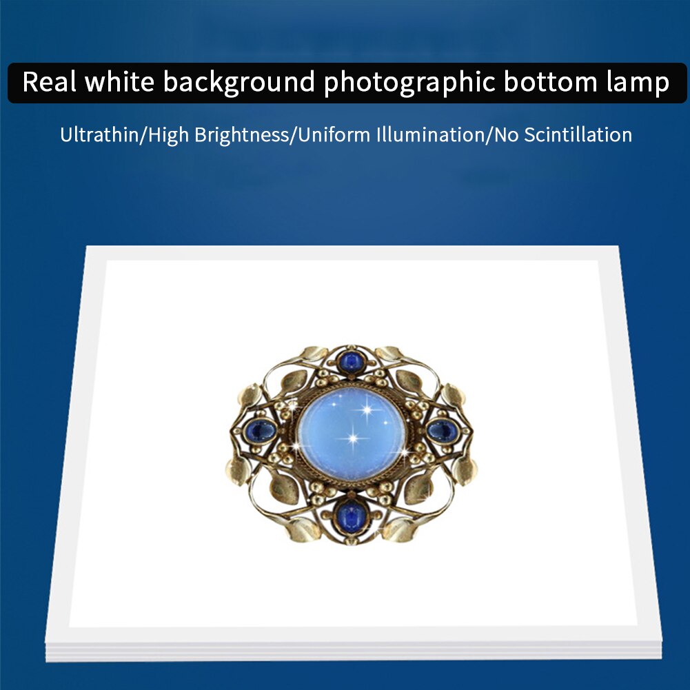 Cojín de fondo de 20 Cm, Panel de luz LED sin sombra, lámpara para fotografía, tablero de acrílico, estudio fotográfico, súper brillante, caja suave de fácil aplicación