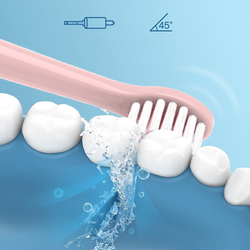 Vacuum Replacement for BAIR Kids K7 Toothbrush Heads Electric Whiteing DuPont Soft Brush Heads Cleaning Substitute Nozzle 10PCS