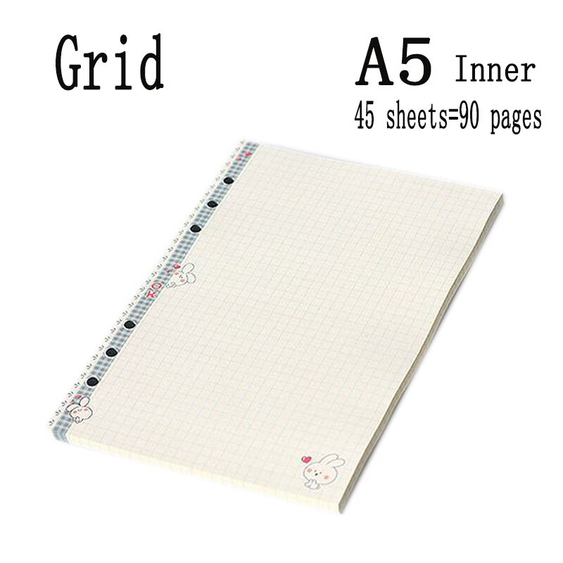 A5 leren kaft spiraal notitieboek ringband index tabbladen penhouder vulmiddel agenda planner accessoires dagboek: 7