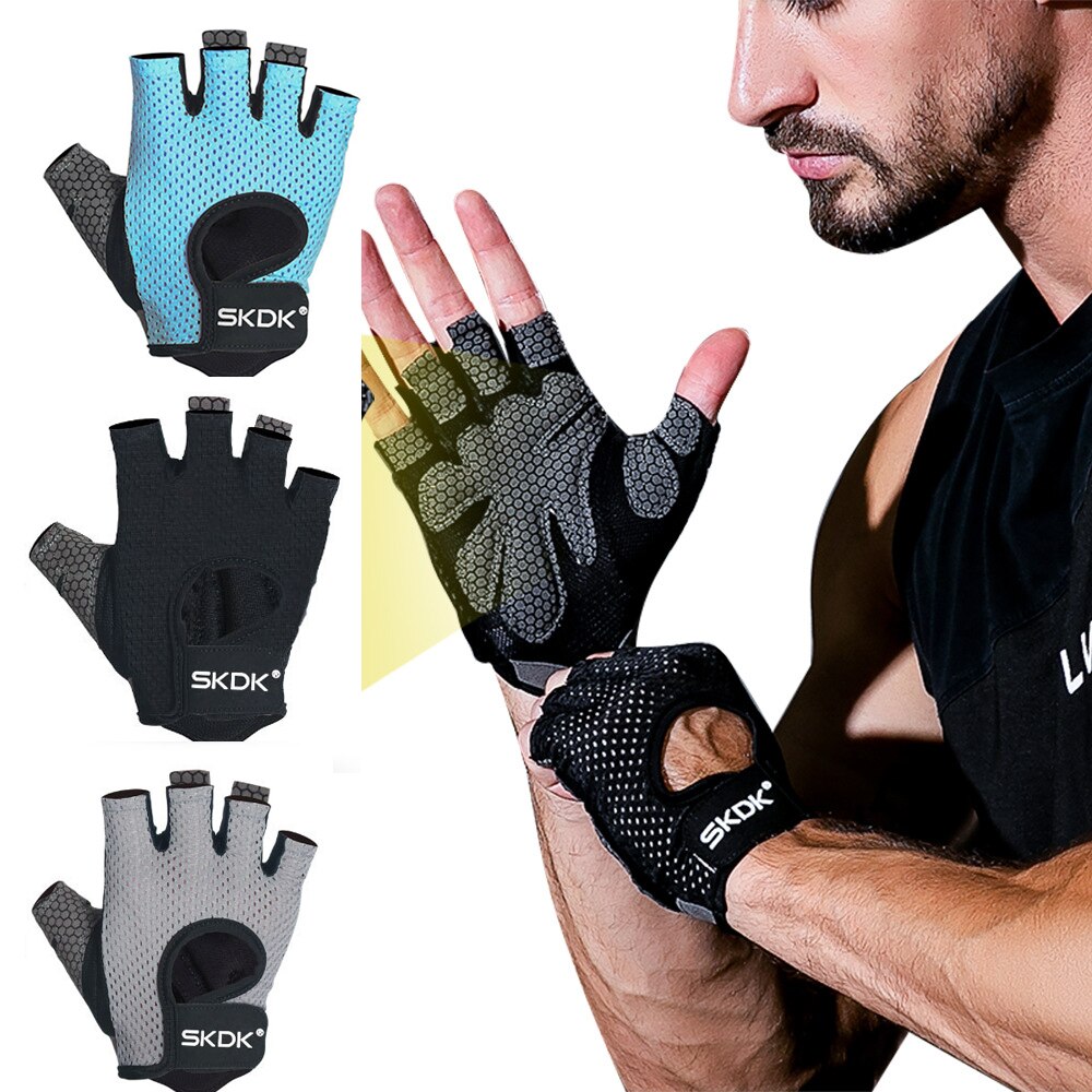 Half Vinger Fitness Handschoenen Hoge Elastische Ademende Anti-Slip Fiets Handschoenen Indoor Gym Apparatuur Sport Barbell Gewicht Handschoenen