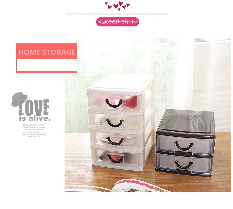 Storage Drawers Mini 2 3 Layers Desktop Drawer Storage Box Sundries Case Small Objects Cosmetics Box Desktop Organizer