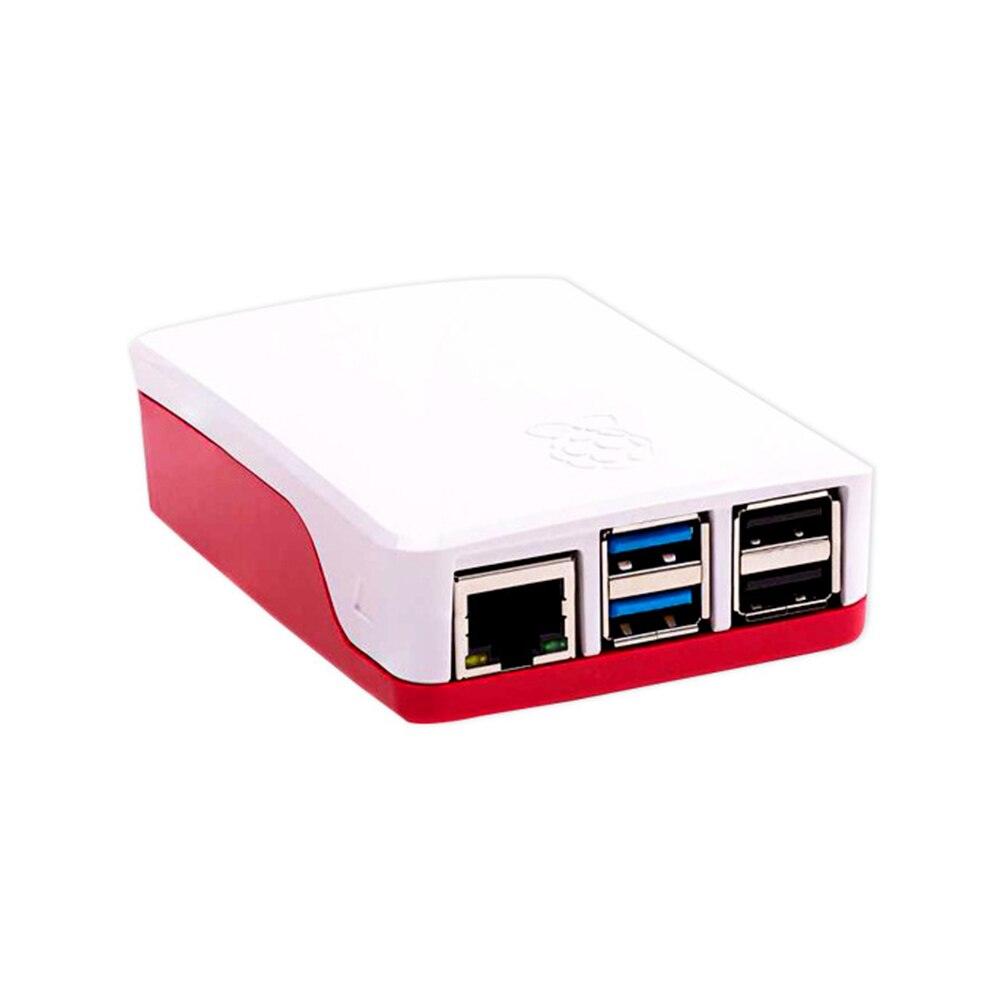 Milieuvriendelijk Abs Shell Rood En Wit Outer Case Cover Voor Raspberry Pi 4