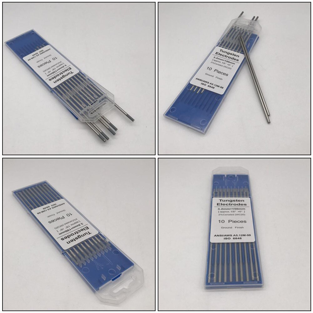1 Pack Tungsten Electrodes Ceriated Ground Finish Welding Rods Welding Electrode for Arc Welding TIG