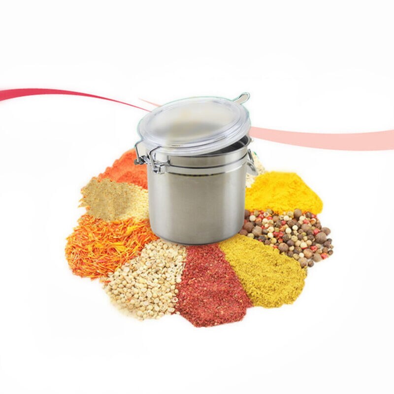 Stainless Steel Airtight Sealed Canister With Coffee Flour Sugar Container Holder Can Storage Bottles Jars For Coffee Bean