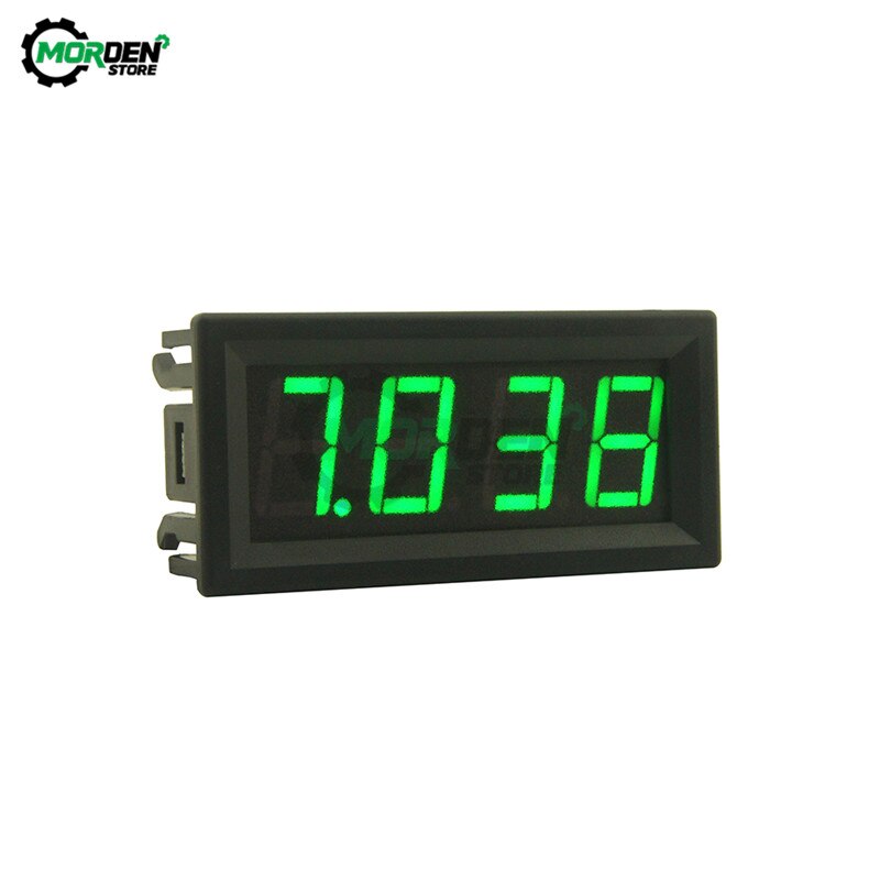 0.56 " mini 4- cifret led digitalt voltmeter amperemeter volt ampere meter amperemeter 0-10a spændingstester 0-10a amperemeter: Grøn
