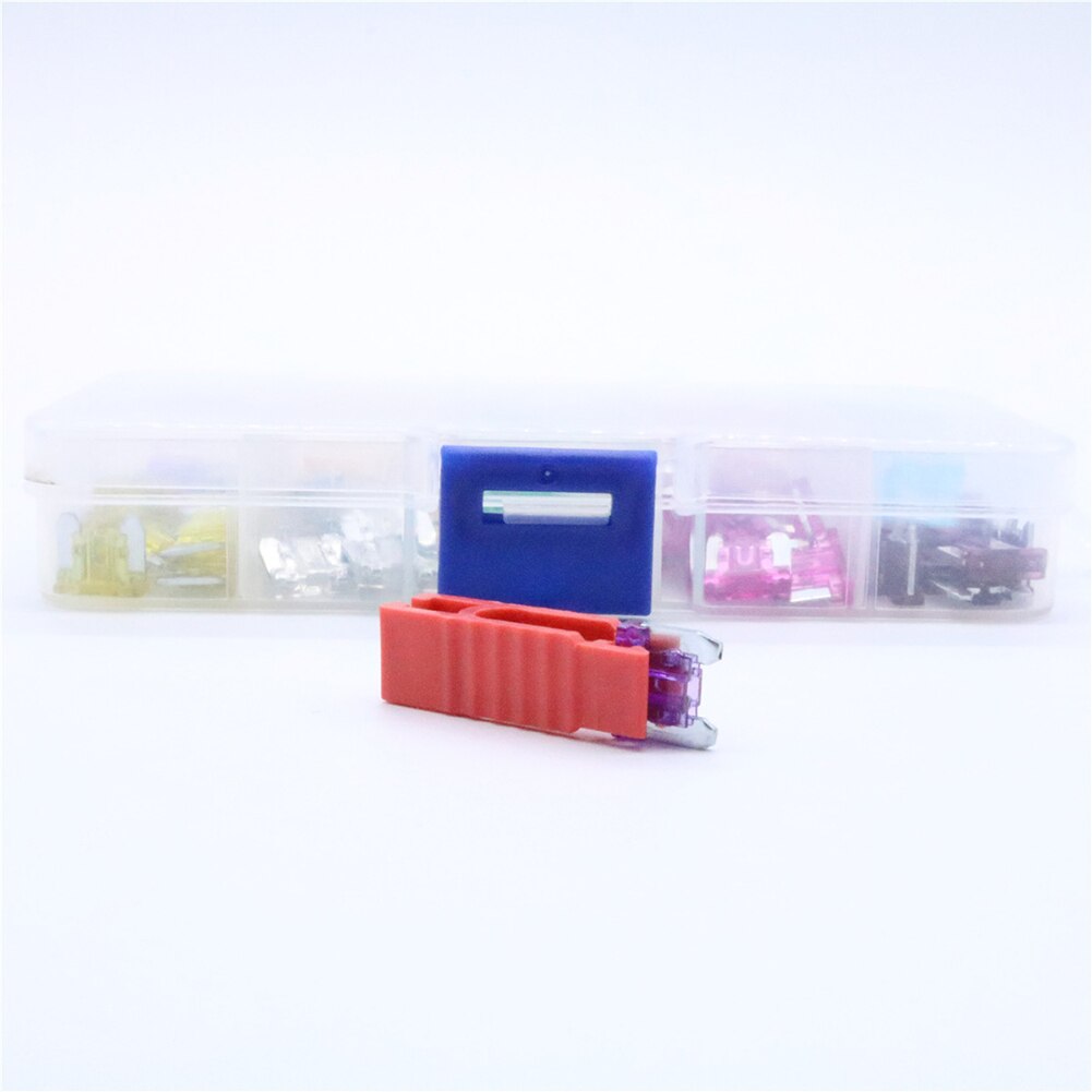 100Pcs/lot Fuse Box Auto Micro Fuse 7 Values Blade Mixed 5A 7.5A 10A 15A 20A 25A 30A Car Fuse Kit Assortment with Fuse Puller