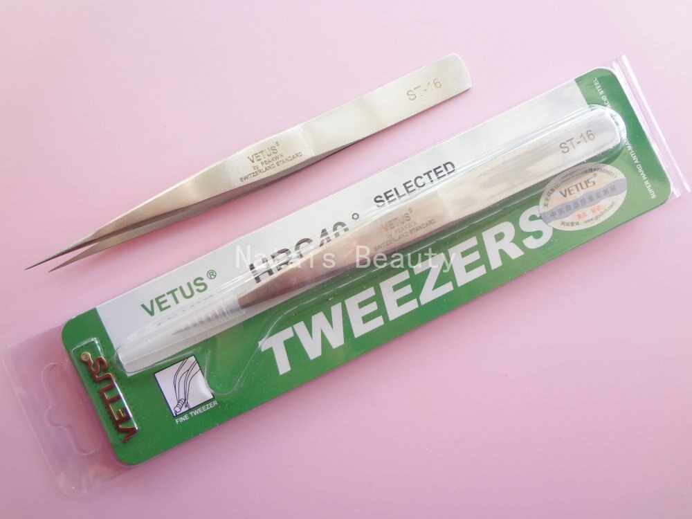10 stks VETUS Tweezer ST-11 Rvs Elektronica Medische Pincet Make Schoonheid Tang Reparatie Multi Gereedschap: ST16