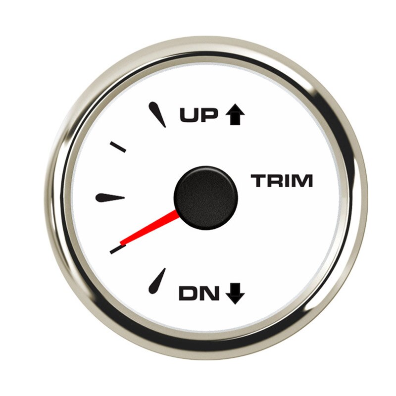 52mm Boat Trim Gauge Tilt Indicator For Inboard Outboard Engine 0-190 ohm UP-DN Electric Trim Gauge Marine Accessories