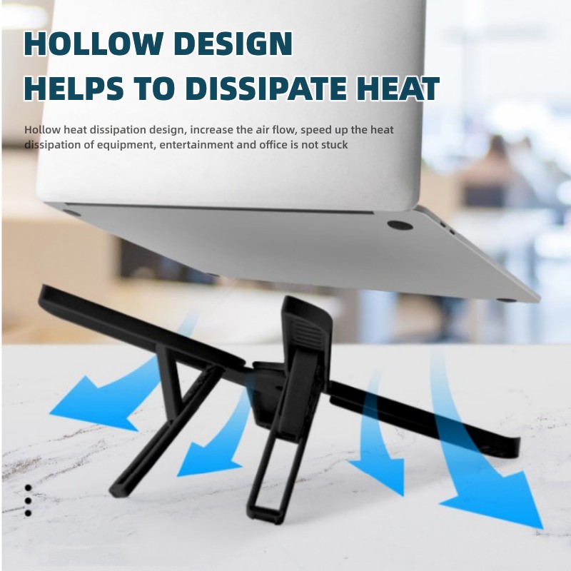 Laptopholder til macbook, foldbar, justerbar aluminiums computer, pc, tablet-holder, notebook-bord, bærbar computerholder, varmeafledning