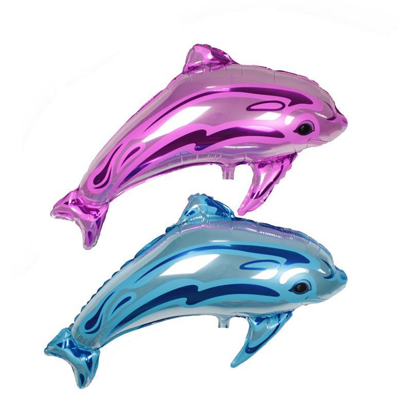 Folie ballonger 1pc søte dyr delfin hai marine tema bursdagsfest dekorasjoner baby bad barn barns dag leker