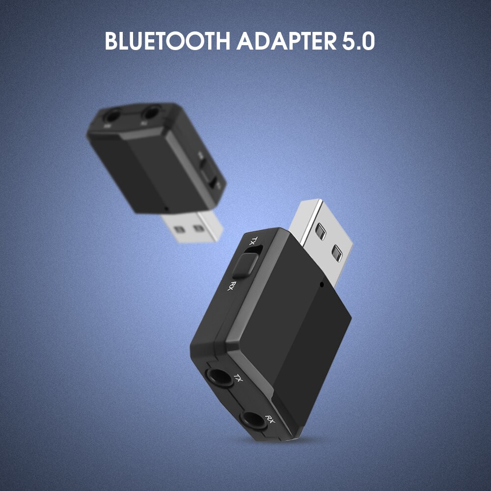 ZF-169 Plus-adaptador inalámbrico 3 en 1, Bluetooth Transmisor receptor, Bluetooth 5,0, Mini, 3,5mm, AUX, estéreo, para música de coche y TV