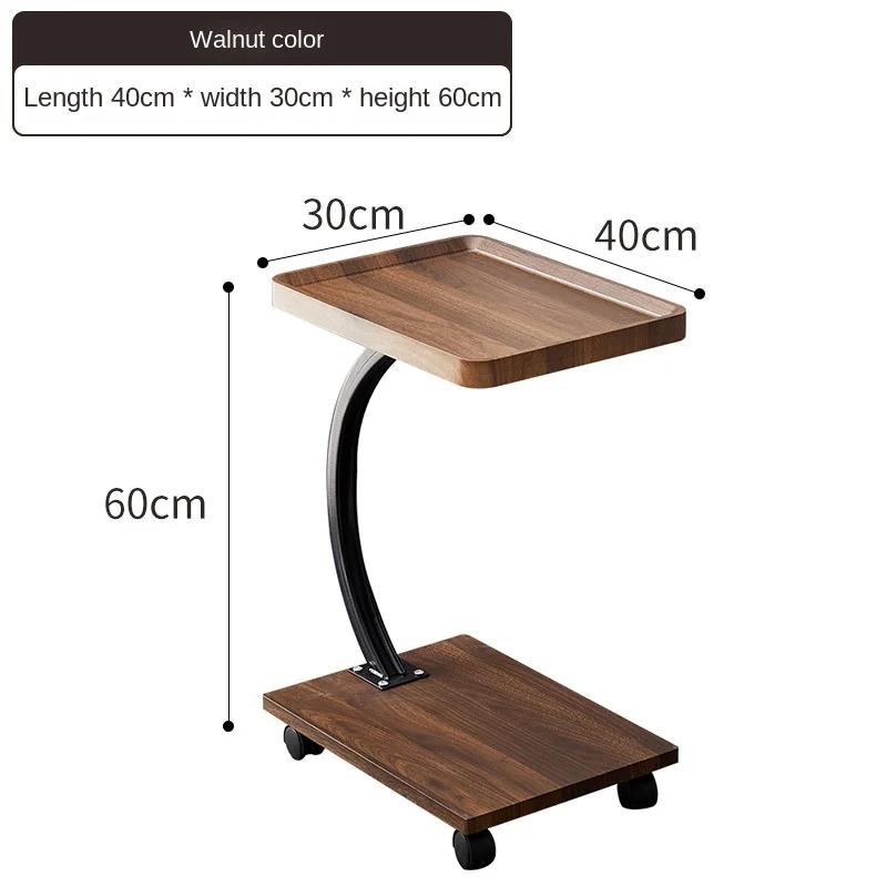 U-Shaped Sofa Edge Table Movable Balcony Coffee Table Edge Cabinet Corner Desk Simple Living Room Bedroom Desk