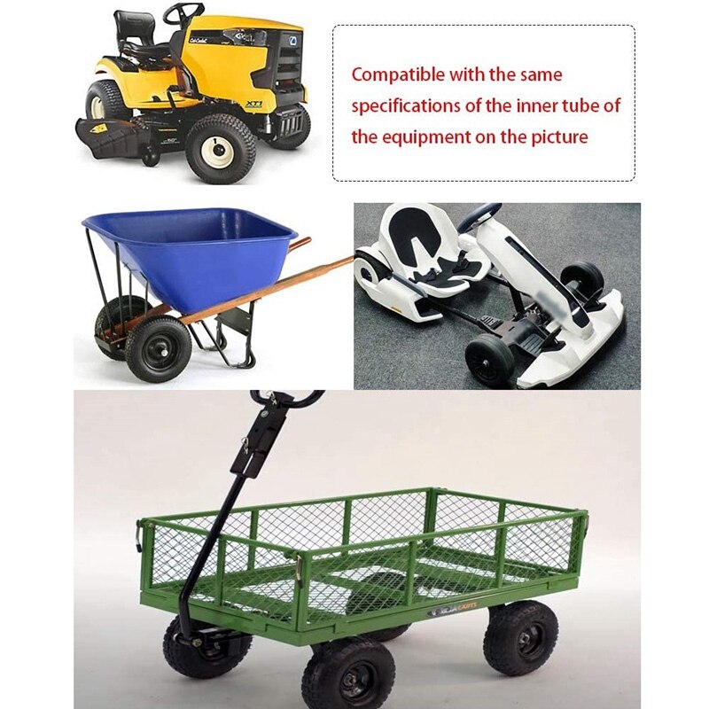 Chambre à air 4.10/3.50 – 4 pour brouette, tracteurs, tondeuses, chariots, Scooter électrique, quad