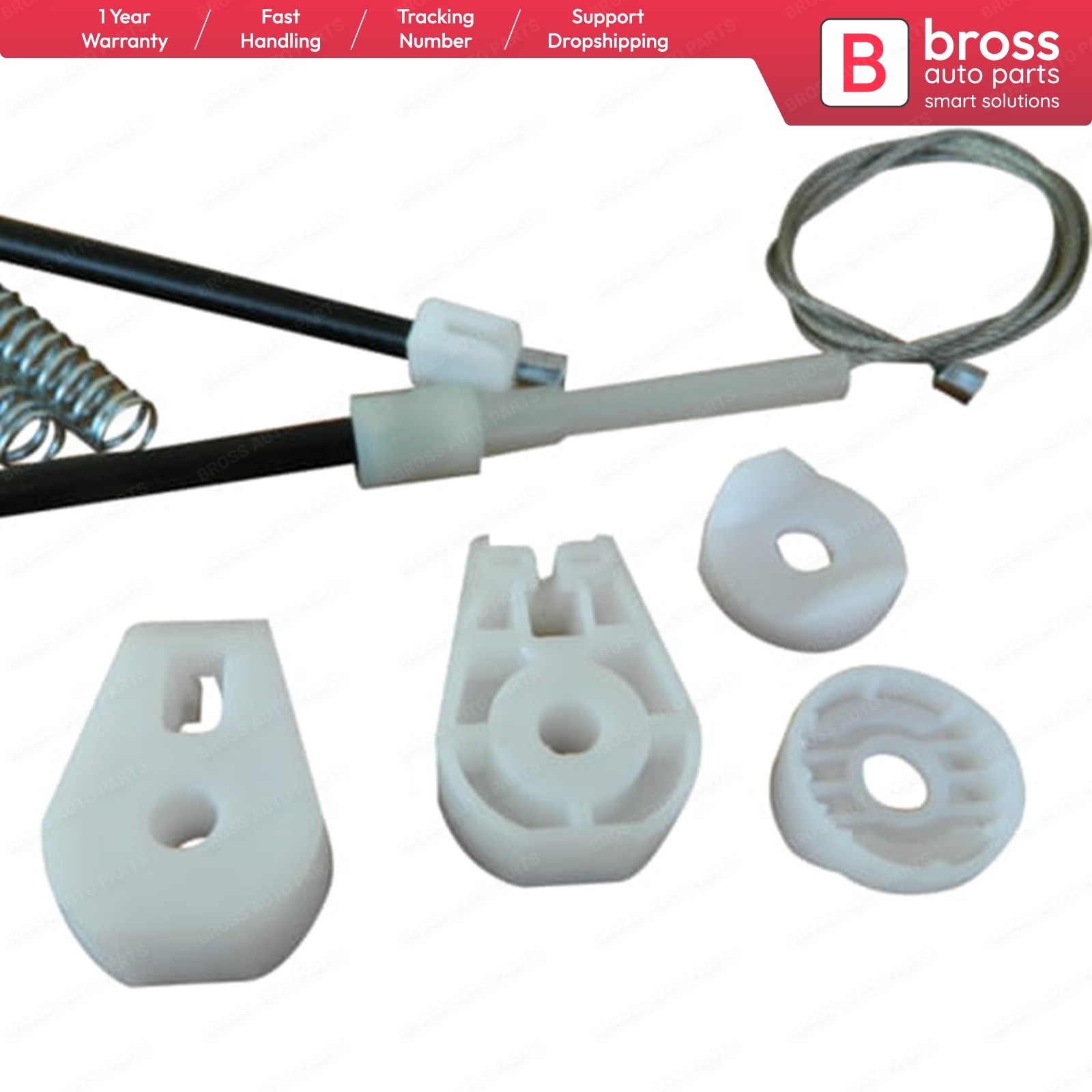 Bross Auto pièces bwr1219électrique lève-vitre Kit de réparation porte arrière gauche pour Peugeot 308 CC navire de turquie