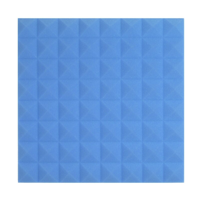50x50cmx5.5cm Akoestische Geluidsdicht Stop Absorptie Piramide Studio Schuim: Blauw