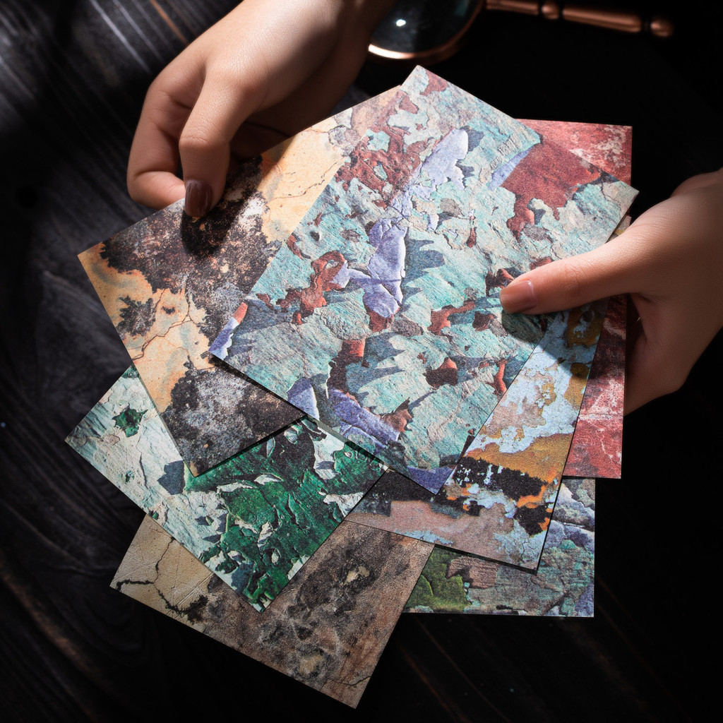 Kit de suministros de álbum de recortes Vintage, papel artesanal decorativo estético para planificadores, Collage, 30 piezas