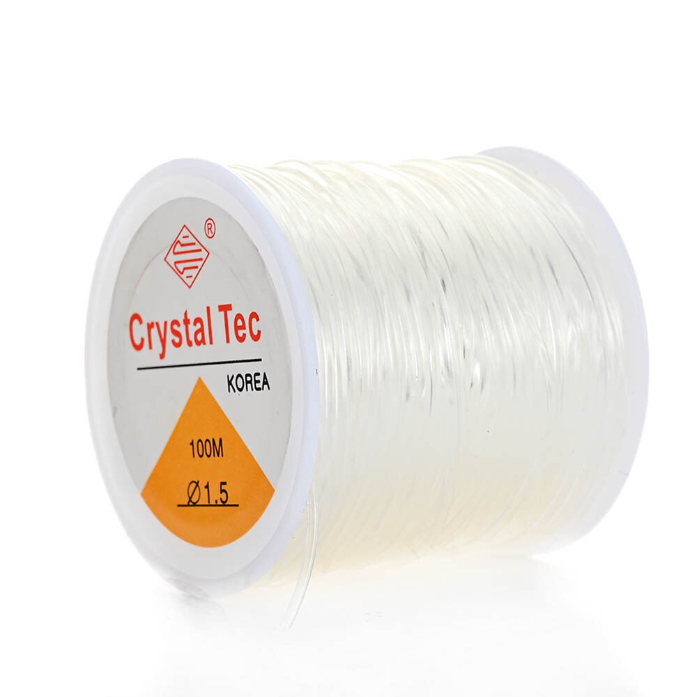 iYOE 0.5-1.5mm Elastic Cord String Transparent Elastic Thread For Jewelry Making Diy Bracelet Necklace Beaded Accessories: Yellow