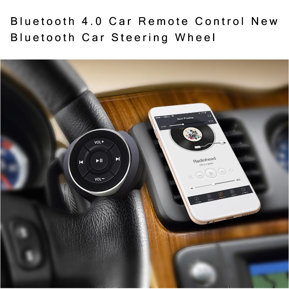 Draadloze auto afstandsbediening bluetooth 4.0 universele telefoon autokit stuurwiel afstandsbediening ontvanger voor ios android