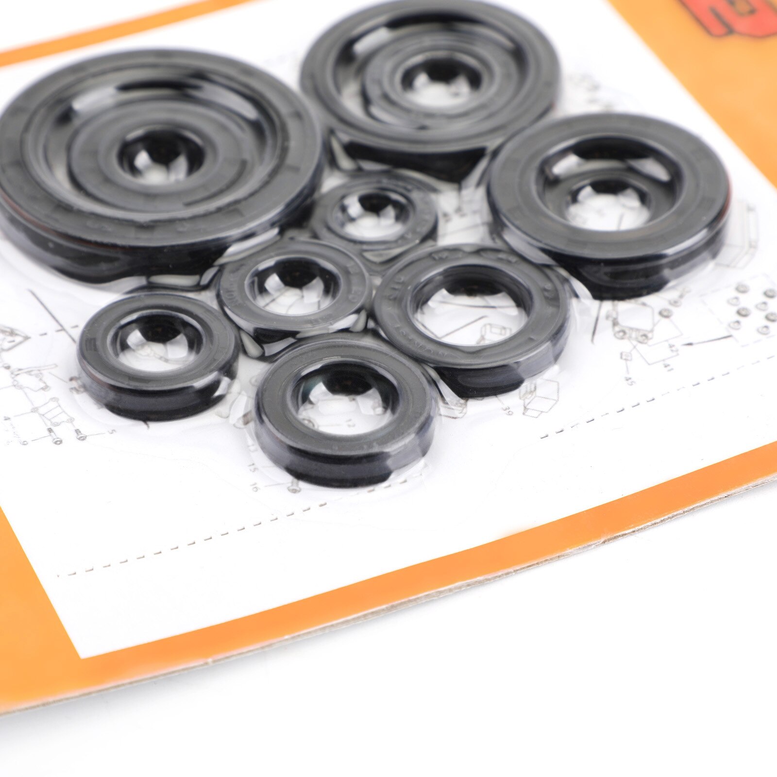 Artudatech motoroljetätningssats set 11 st packningar för honda  cr125r 2004 2005 2006 2007 cr125r cr 125 91203-kk3-830 motordelar