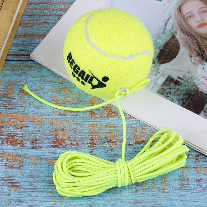 Elastisk gummi hoppebold tennis træner band bold begyndertræning tennis enkelttræning træning bælte line snor værktøj