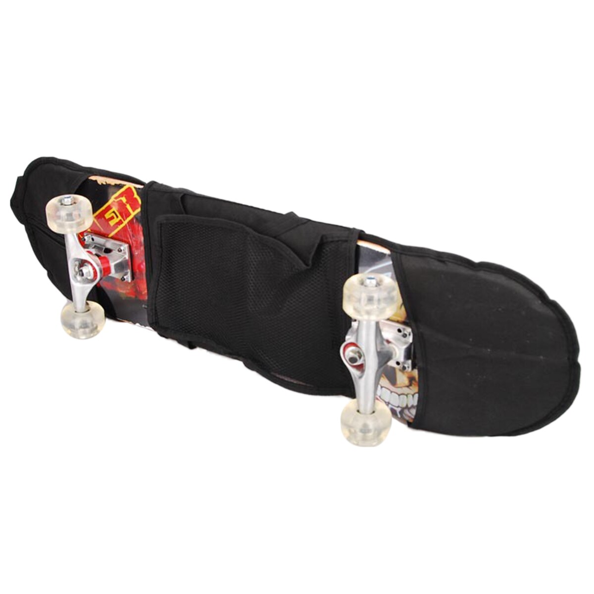 Skateboardtas schouderriem houder doorzichtig gaasvak universele holle reistas