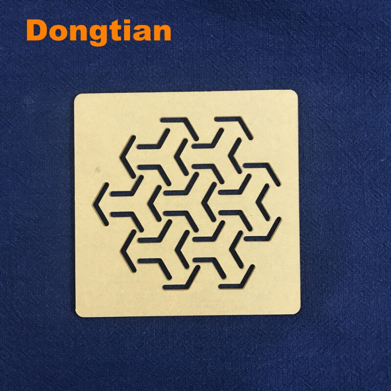 Ensemble de 3 modèles de Sashiko en acrylique, modèle de dessin classique japonais pour coquille de tortue