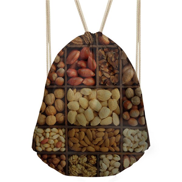Forudesigns mochila feminina damestas met s 3d voedselpuzzelprint, klein trekkoordtasje, casual trekkoordtasje, zakje met zakken voor meisjes: Cc4278 z 3