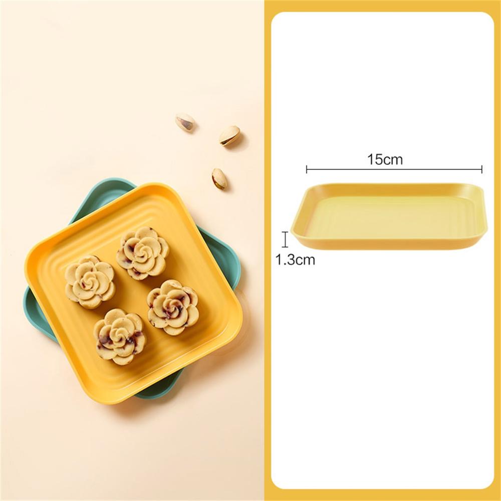 Piccoli piatti di plastica quadrati rotondi da 10 pezzi: VIOLA