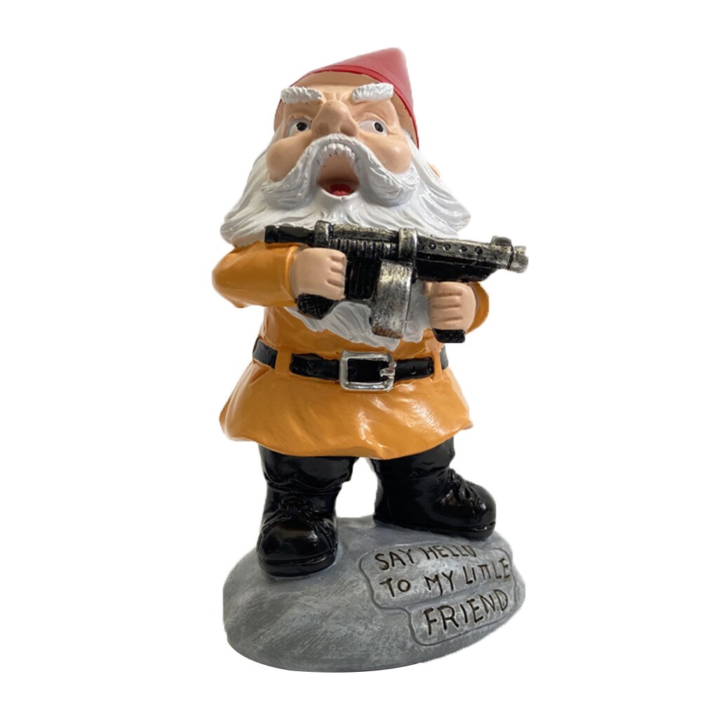 De dibujos animados enano adornos hechos a mano decoración de la Navidad juguetes de resina, manualidades, jardín enano decoración dibujos animados estatua de enano de Navidad: as show 1