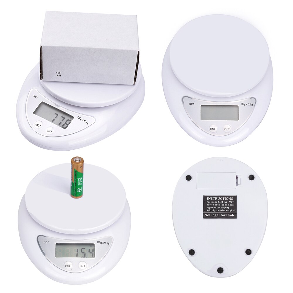 Portable 5kg/1g 1kg/0.1g Digital Scale LCD Electronic Scales Steelyard Kitchen Scales Postal Food Balance Measuring Weight Tool