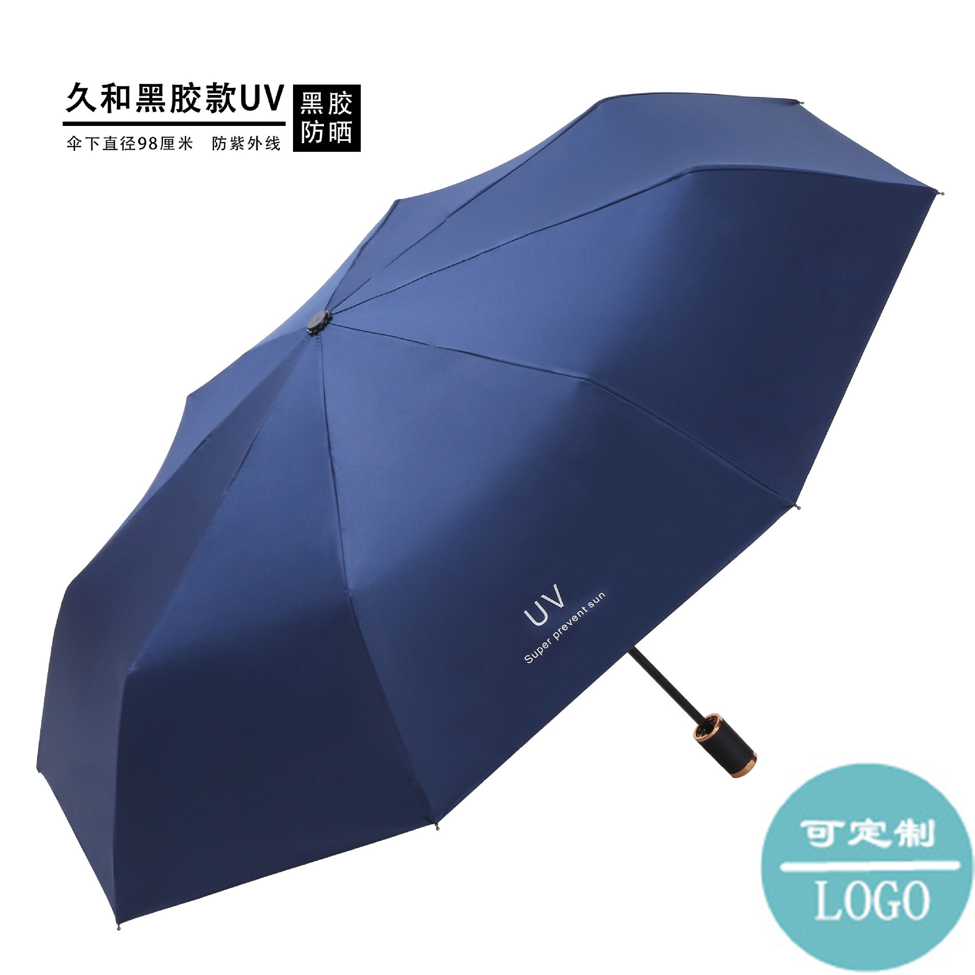 UV Vinyl Sun Umbrella Sun Umbrella UV Protection Sun Protection Umbrella for Women 3-Fold Umbrella: Clear
