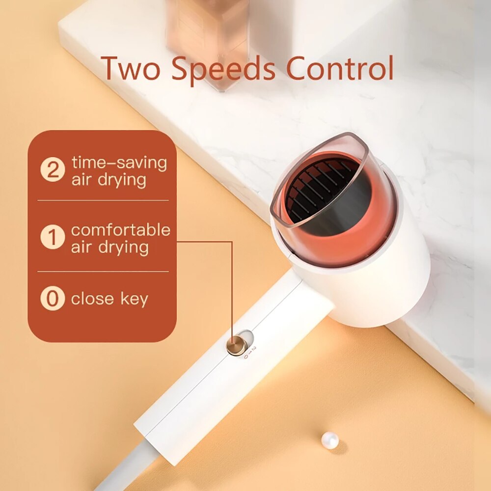 Negativ Ionen Fön 500W Leichte Haar &Ampere; kalt Luft Wind Gebläse Trockenen Elektrische Heimat Reise Haushalt Schlafsaal