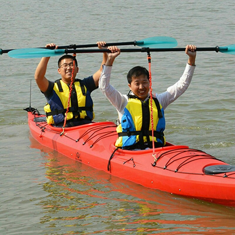 2 stuks kajak peddel lijn lanyard veiligheidshengel lanyard vishengel vaste lijn (rood)