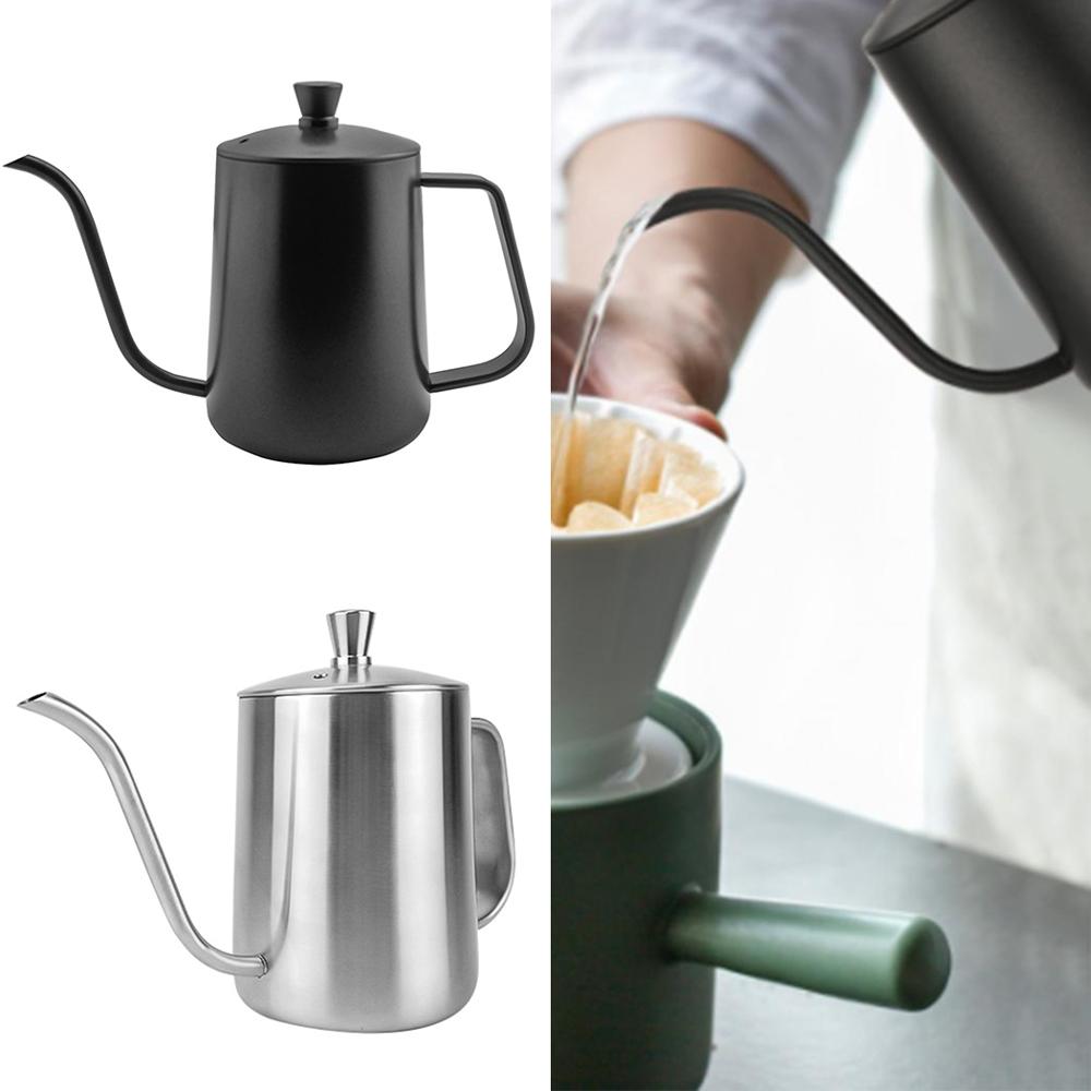 Long Narrow Spout Goosenec Coffee Kettle Pot Stainless Steel For Coffee Maker