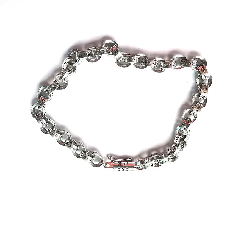 Emith fla authentic 925 prata esterlina bangle abertura gravar jóias de moda para homens vintage prata pulseiras